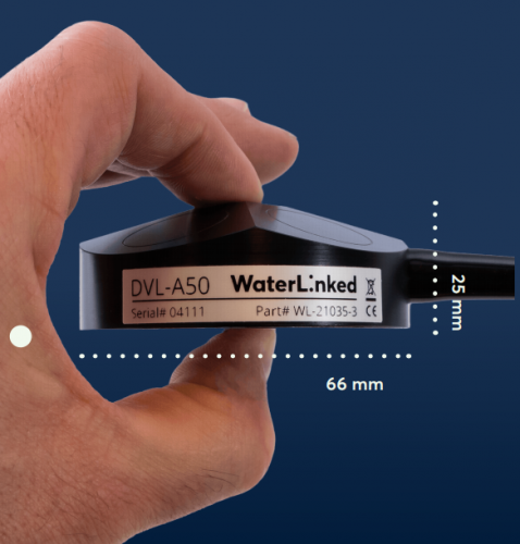 Water Linked緊湊型聲學(xué)多普勒計(jì)程儀DVL